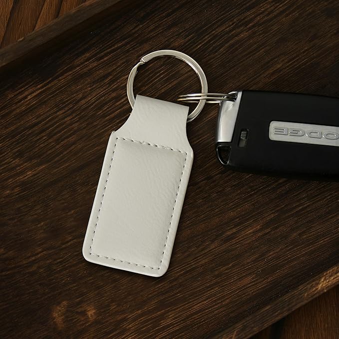LaserGram Rectangle Keychain, Disc Golf, Personalized Engraving Included