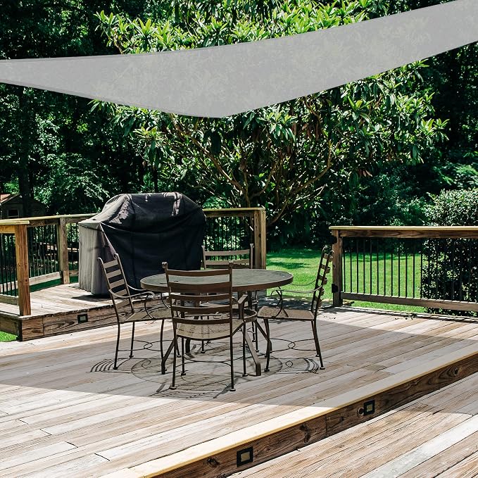 AsterOutdoor Sun Shade Sail Triangle 10' x 10' x 10' UV Block Canopy - Image 5