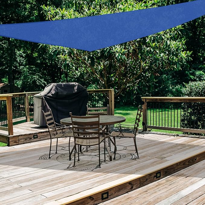 ASTEROUTDOOR Sun Shade Sail Triangle 10' x 10' x 10' UV Block Canopy - Image 5