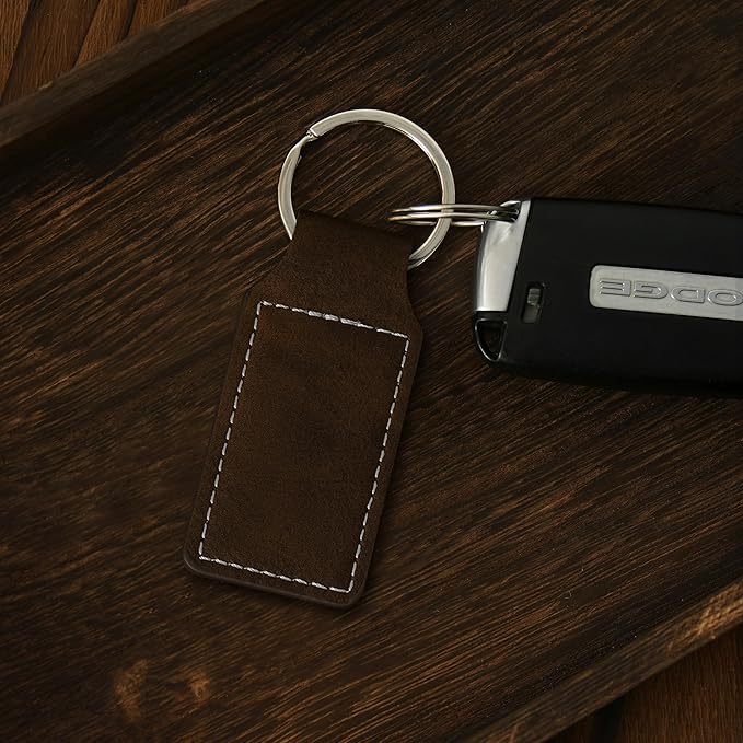LaserGram Rectangle Keychain, Disc Golf, Personalized Engraving Included