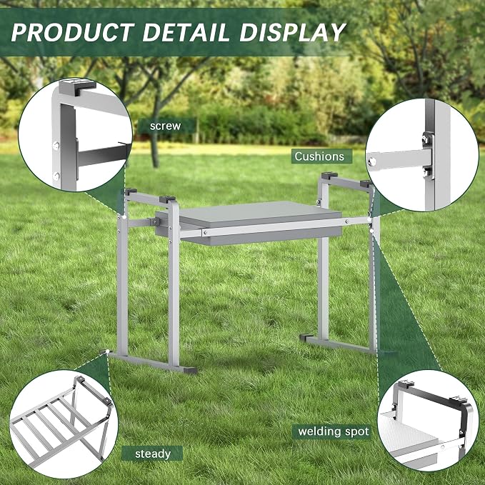 Garden Kneeler and Seat, 10.2" Stable and Save Anti-Tipping - Image 7