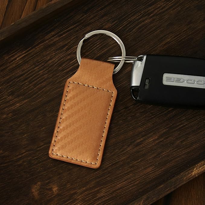 LaserGram Rectangle Keychain, Disc Golf, Personalized Engraving Included
