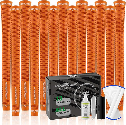 Golf Grips, Standard/Mid Size 5 Colors for Choice, Rubber Golf Club Grips Golf Grips Kit
