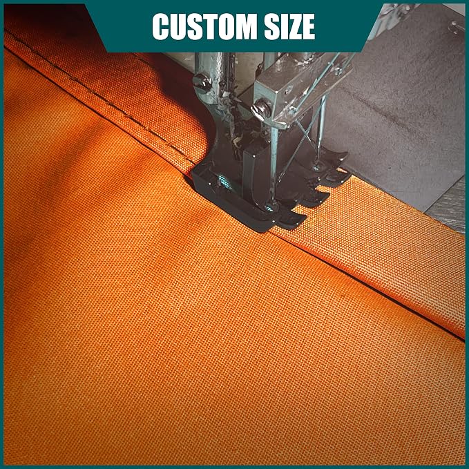 Royal Shade 5' x 7' x 8.6' Orange Triangle Waterproof Sun Shade Sail Order to - Image 5