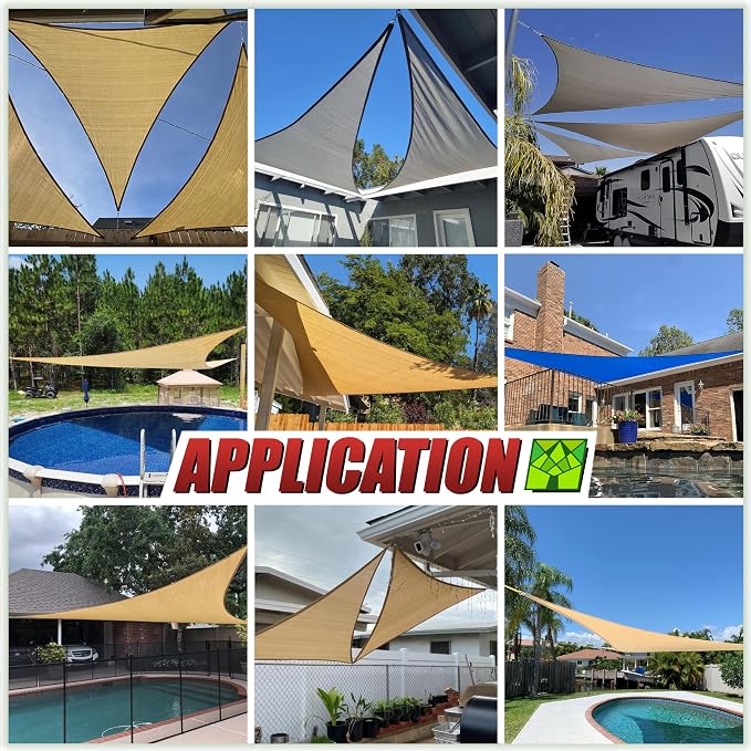 ColourTree CTAPRT16 Custom Size Order to Make 12' x 12' x 17' Beige Right - Image 4