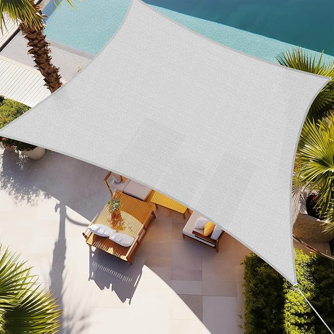 Shade&Beyond 16'x24' Sun Shade Sail Canopy Rectangle, UV Block Breathable by ShadeBeyond