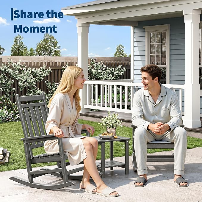 Garvee HDPE Rocking Chair Outdoor - Image 2