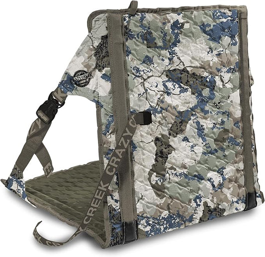 Crazy Creek Kings Camo HEX 2.0 Original Chair for Hunting, Camping, Stadium Seating & More, on All Terrains, Adjustable Straps, Compact Design, Water-Resistant, Kings Camo