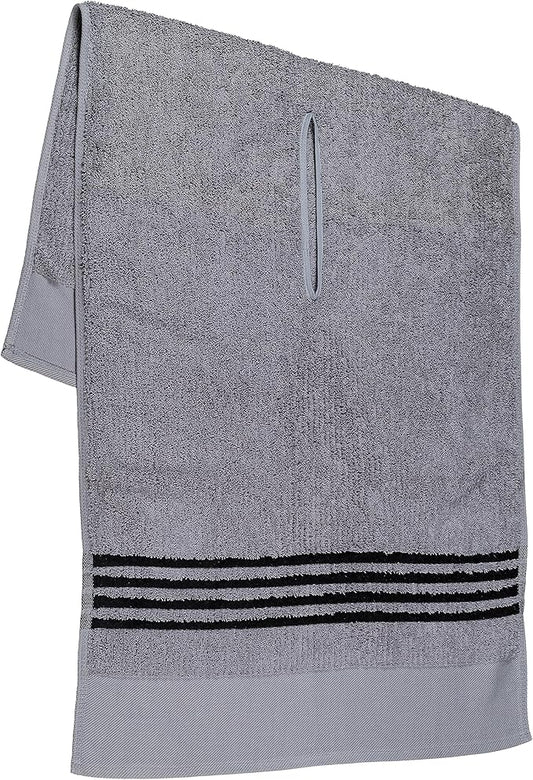 The Tour Towel | Large Golf Caddy Towel Terry Cloth, Absorbent 19" x 44", Center Cut, Perfect Hang Golf Cart Accessory and Golf Bag, Multiple Colors