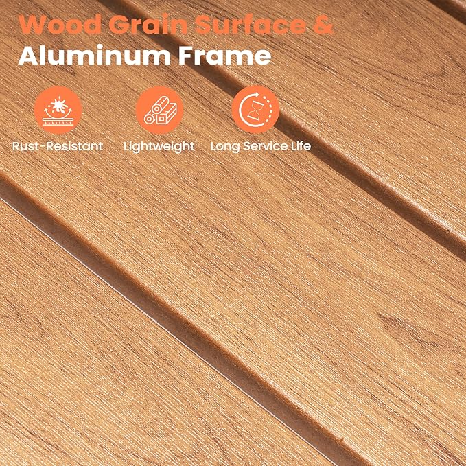 Pellebant Stackable Outdoor Patio Dining Chairs Set of 6 | Aluminum Armless - Image 5