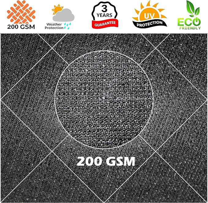 Royal Shade 10' x 16' x 18.9' Black Right Triangle Sun Shade Sail Order to Make - Image 8