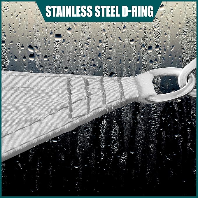 Royal Shade 19' x 19' x 19' Grey Triangle Waterproof Sun Shade Sail Order to - Image 4