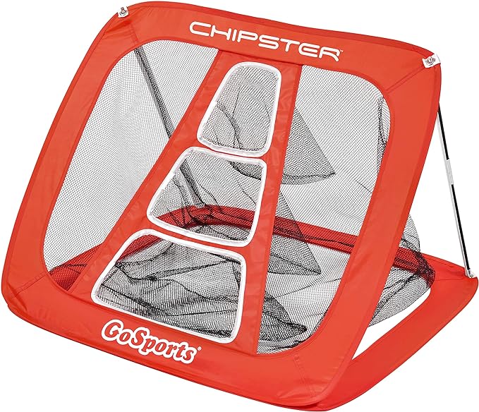 GoSports Chipster Pop-Up Golf Chipping Practice Net - Training Aid for Precision and Distance - Outdoor and Indoor Practice - Golf Gift